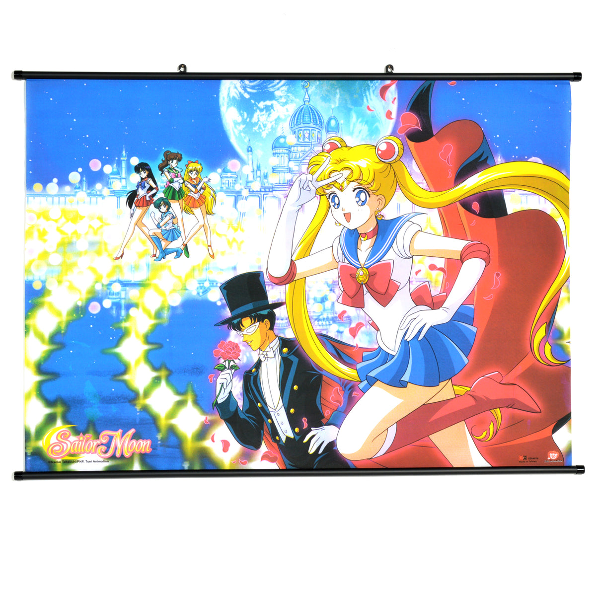 Sailor Scout Group Shot (Sailor Moon) Premium Fabric Wall Scroll