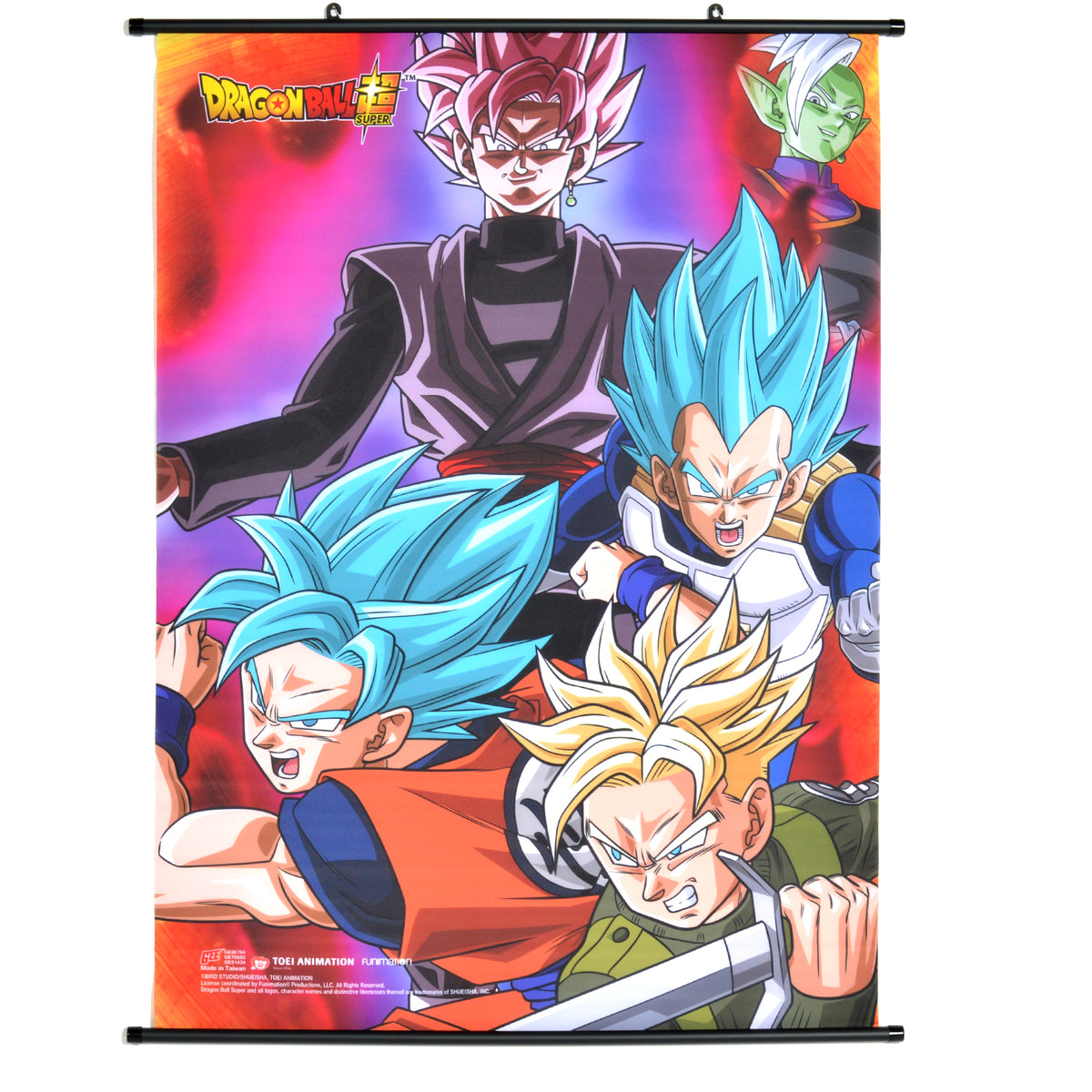 Wall Scroll - Dragon Ball Z - New New Super Saiyan Goku, Vegeta