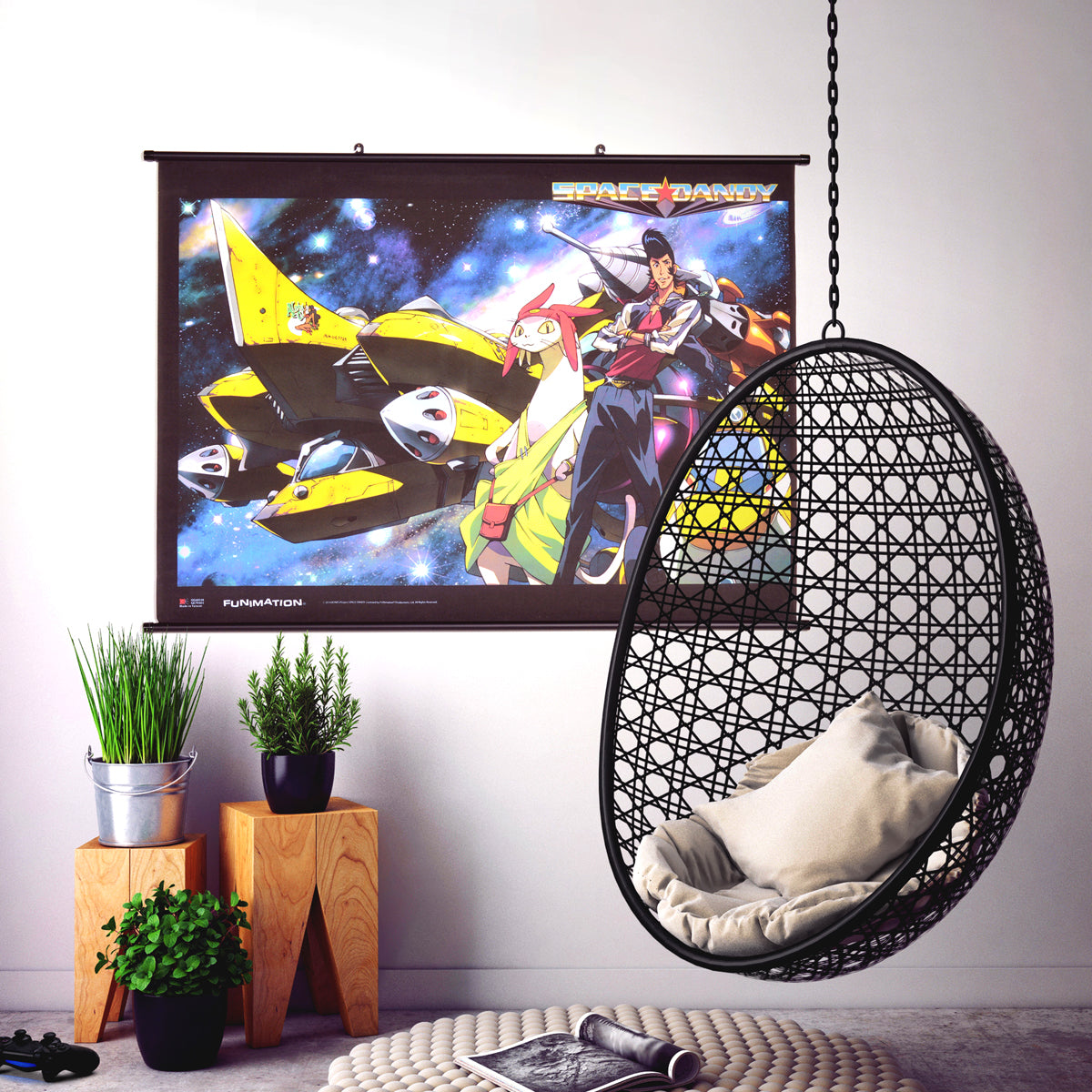 spacedandydanyandcrewofthealohaoeshipwallscroll Best Anime Shop
