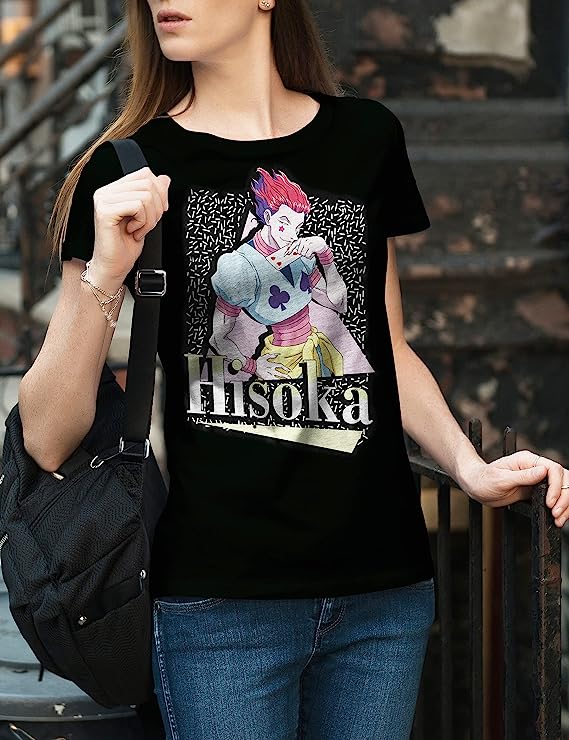 Hunter x Hunter Anime Character Hisoka Men’s Black T-Shirt– Best Anime Shop