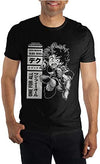 MHA My Hero Academia Izuku Midoriya One for All Quirk Men's Black T-Shirt