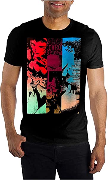 Cowboy Bebop Colorful Character Panel Shirt– Best Anime Shop
