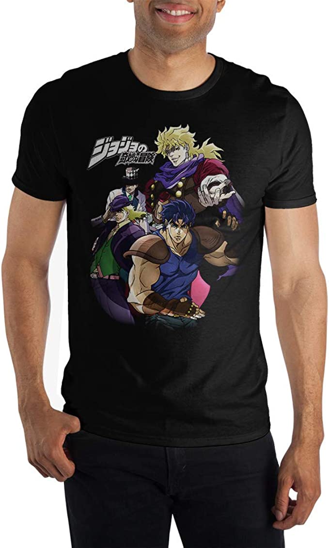 Jojo's Bizarre Adventure Phantom Blood Black Short-Sleeve T-Shirt– Best Anime Sh