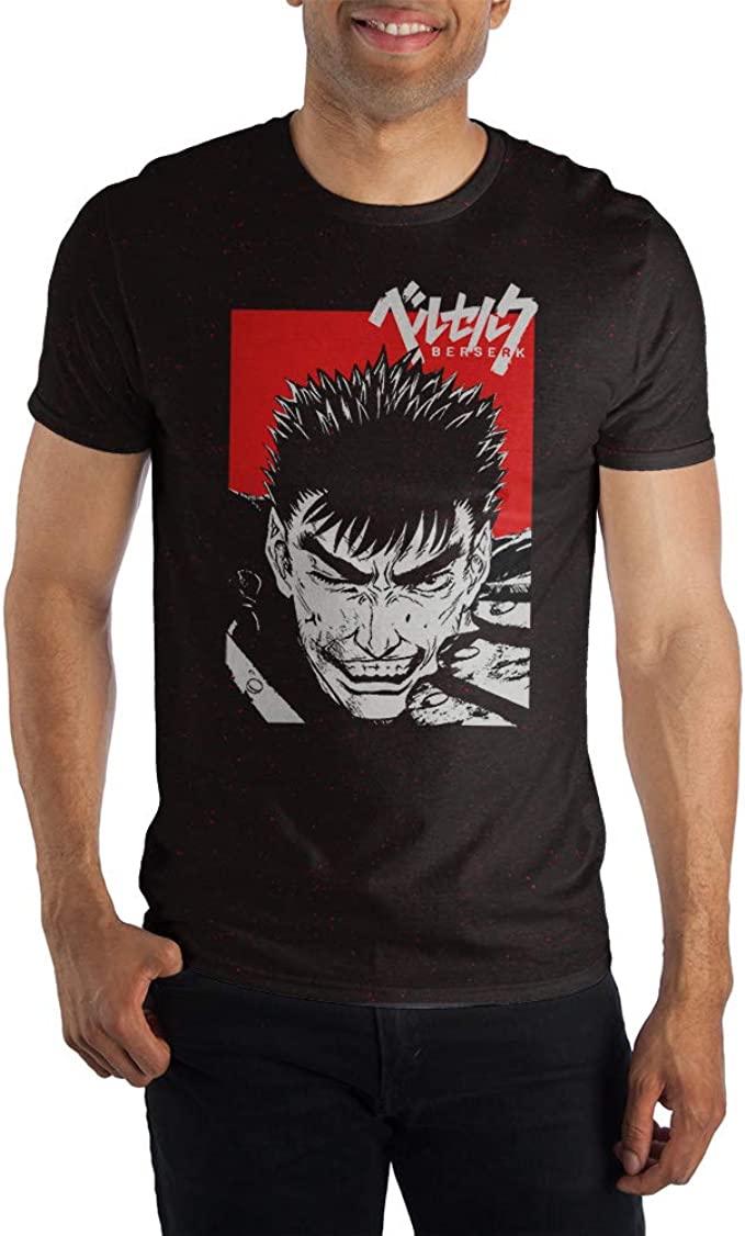 Berserk Black Splattered Mens T-Shirt– Best Anime Shop
