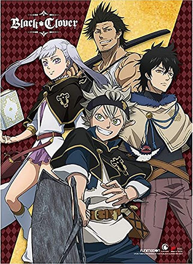Black Clover Wall Scroll, Poster, One Size, Multicolor– Best Anime Shop