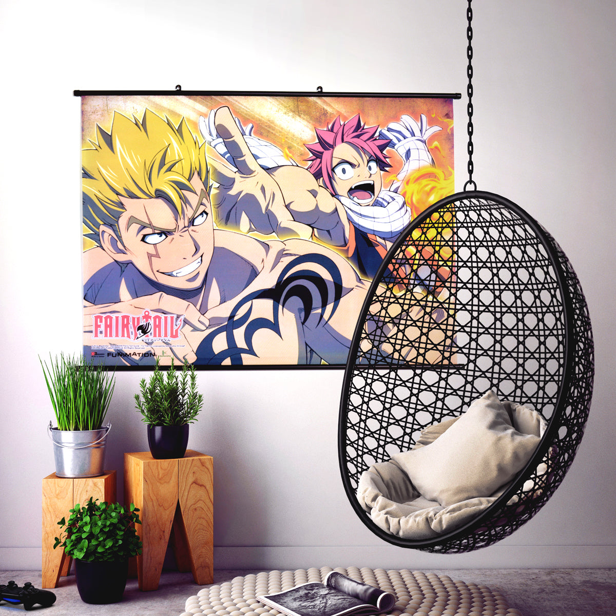 fairy-tail-laxus-and-natsu-fight-wall-scroll– Best Anime Shop