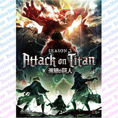 Attack on Titan - Season 2 Flames Wall Scroll